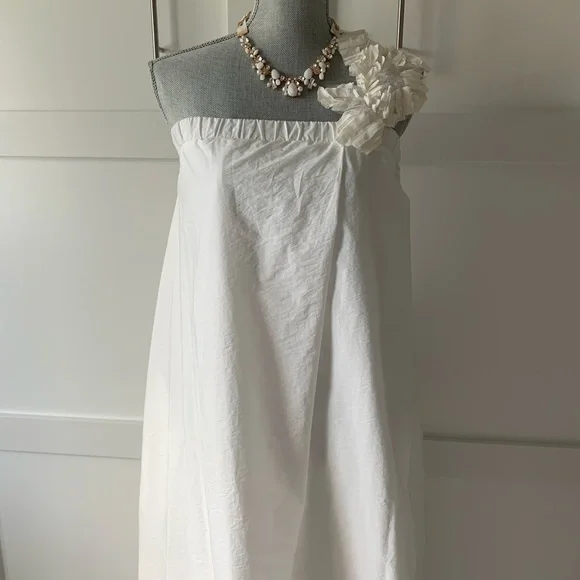 🔥🥰🔥🥰 Brunello Cucinelli one shoulder ivory gown size M - Picture 4 of 16